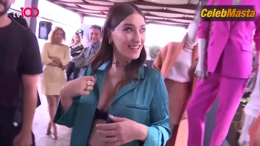 Hazal Kaya Sexy Scene from Hazal Kaya Tv100 Interview
