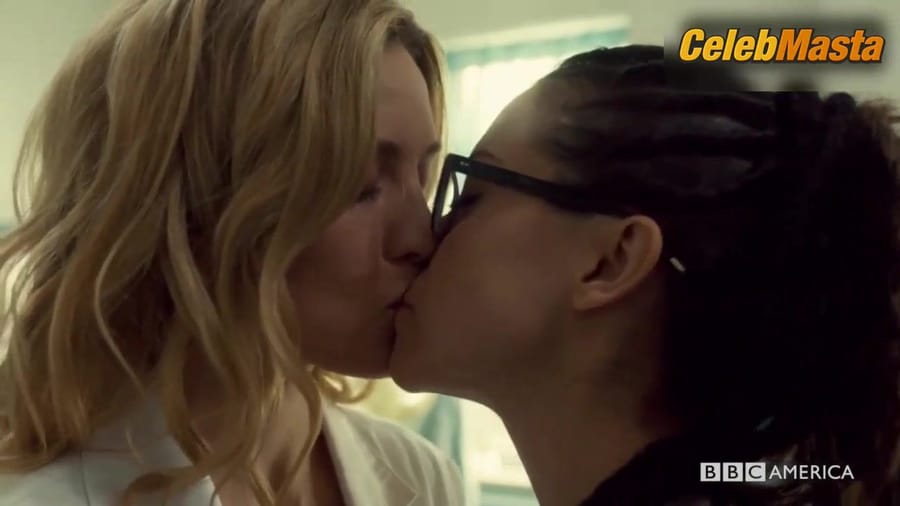 Evelyne Brochu and Tatiana Maslany Lesbian Scene from Orphan Black