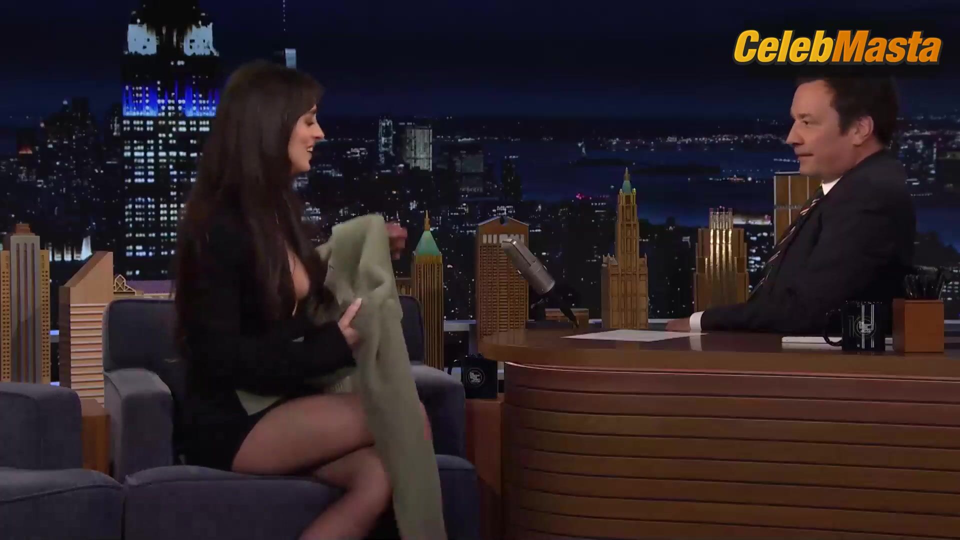 Dakota Johnson's Hot Scene in The Tonight Show Starring Jimmy Fallon
