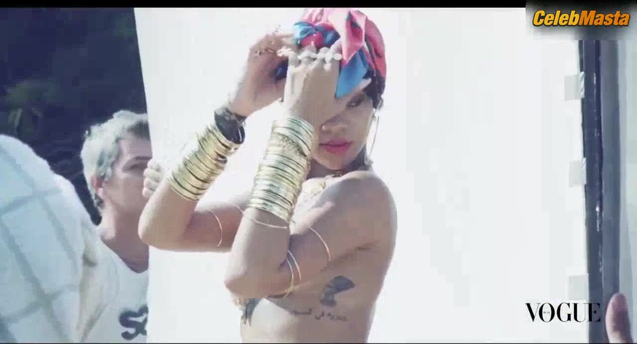 Rihanna Booty And Tits Scene From Vogue Brasil - Photo 1 of 5 photo 2