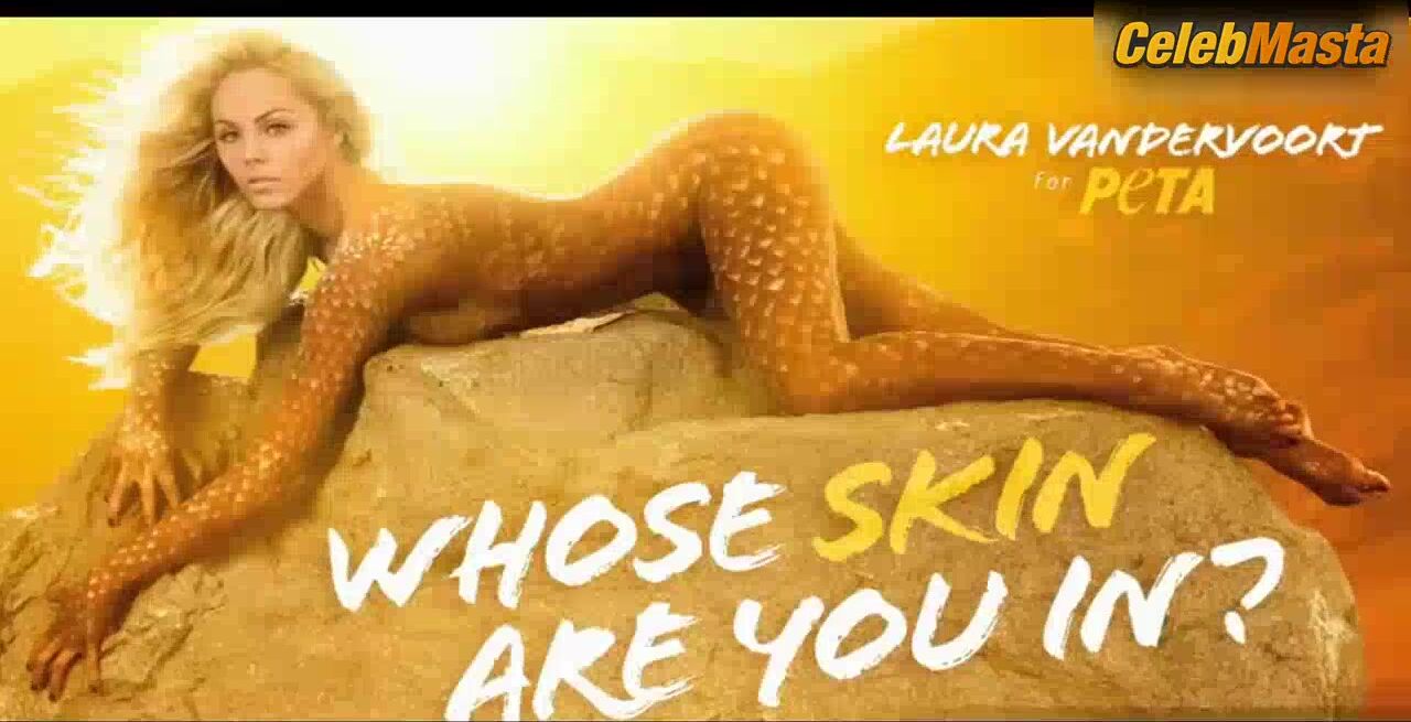 Laura Vandervoort ’s Tits Scene From Peta Advertisement - Photo 1 of 5 photo 5
