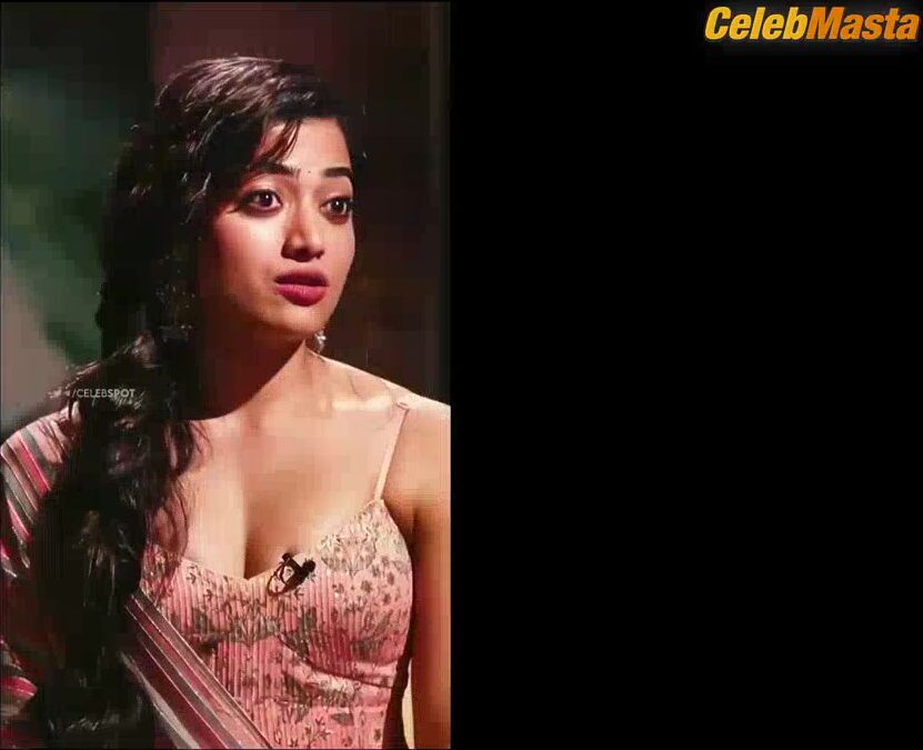 Rashmika Mandanna Sexy Scene Showing Deep Cleavage At Award - Photo 3 of 5 photo 4