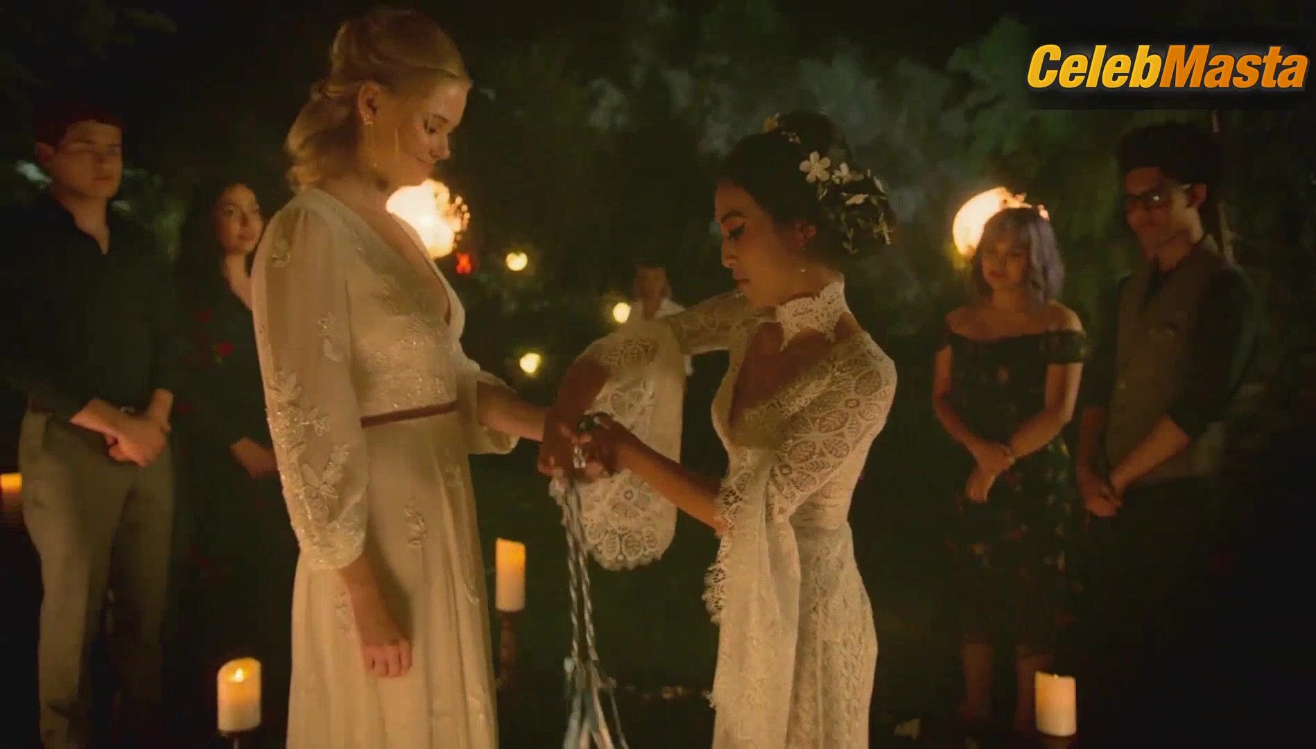 Lyrica Okano Virginia Gardner And Get Lesbian Scene In - Photo 1 of 5