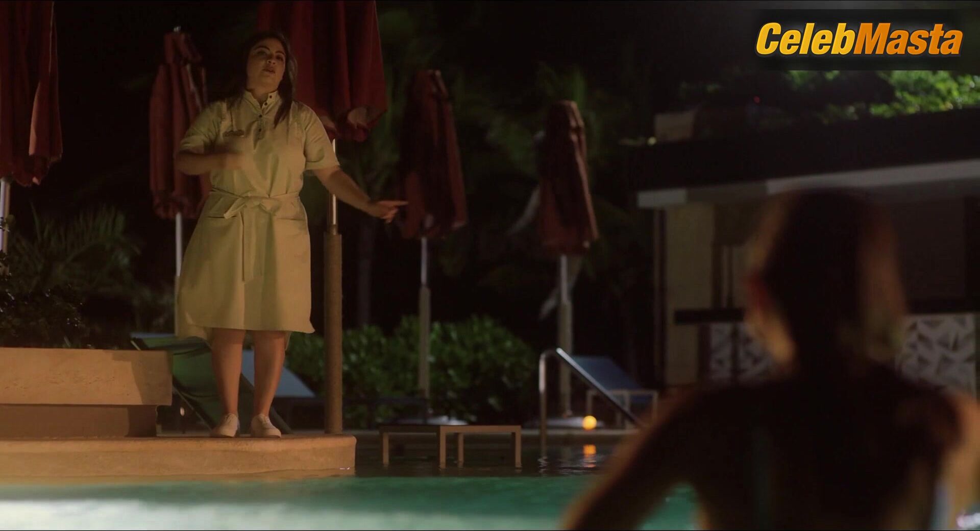 Monica Barbaro Swimsuit Scene From At Midnight - Photo 1 of 5