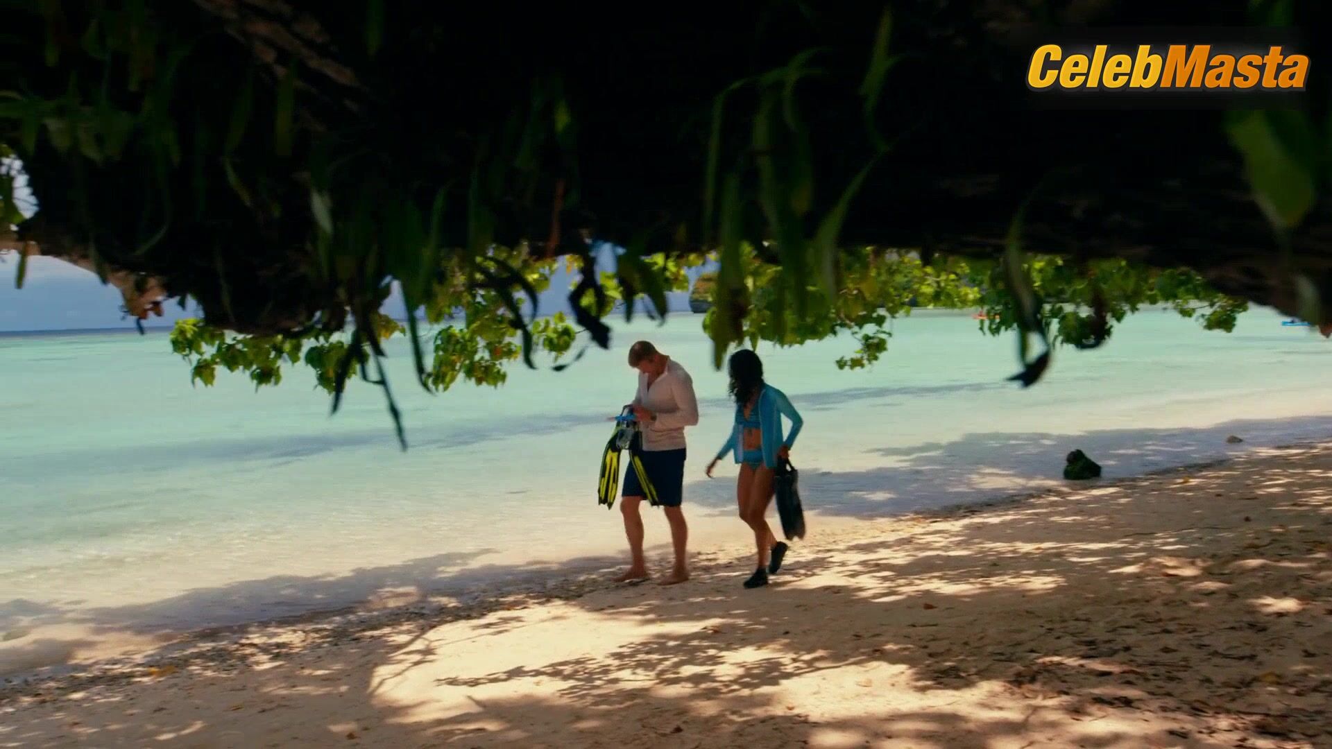 Kat Graham Swimsuit Scene From Operation Christmas Drop - Photo 1 of 5