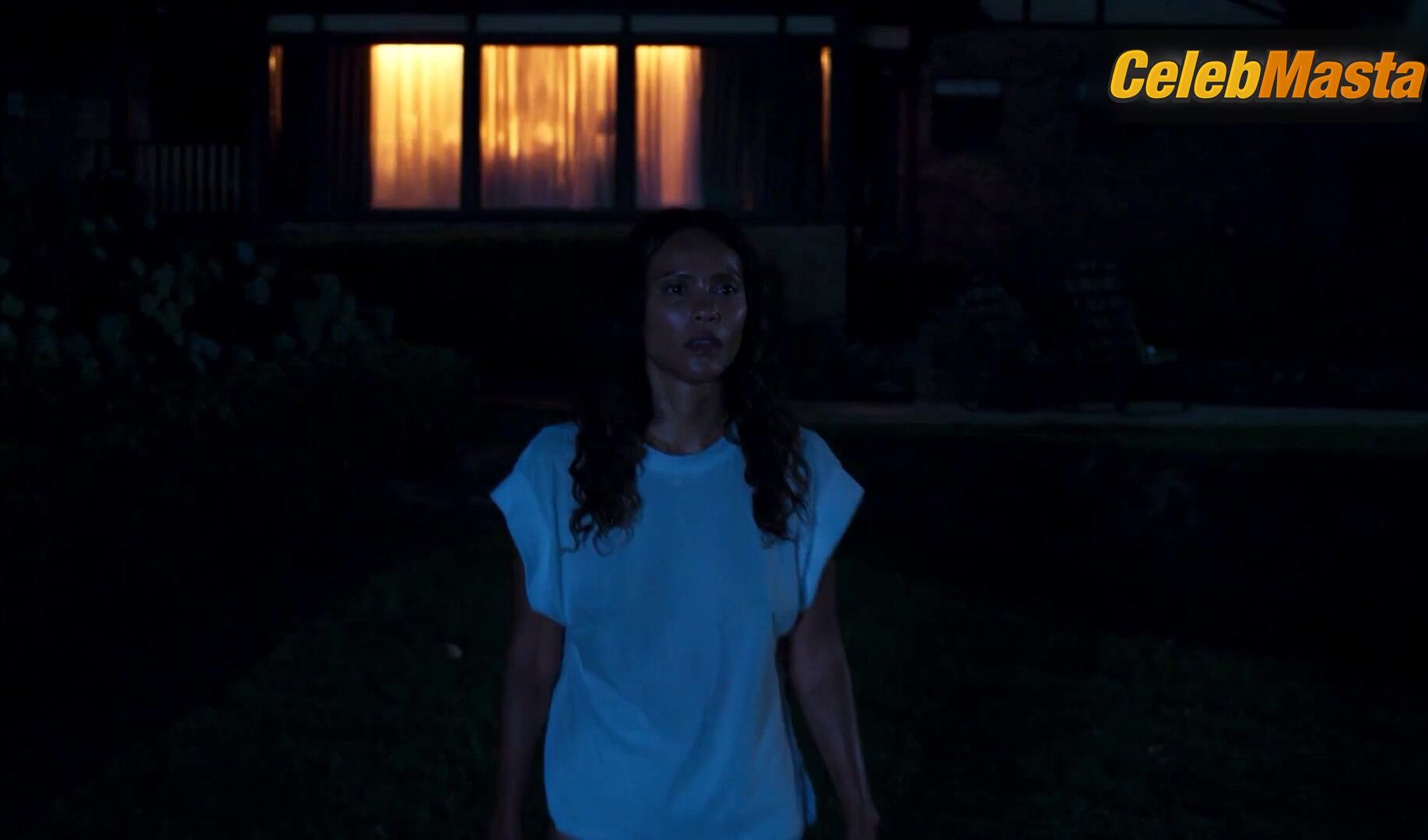Lesley-ann Brandt Underwear Scene From Horror Noire - Photo 1 of 5