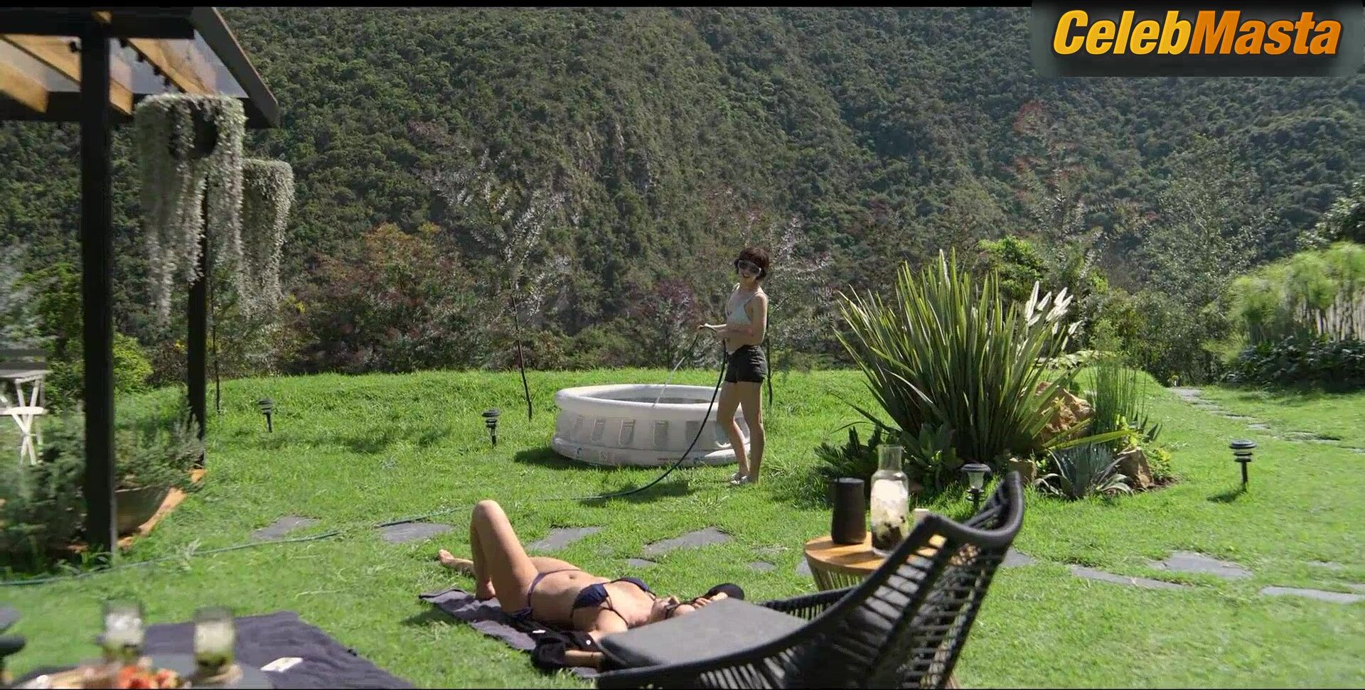 Carmen Villalobos Swimsuit Scene In The Guest - Photo 1 of 5