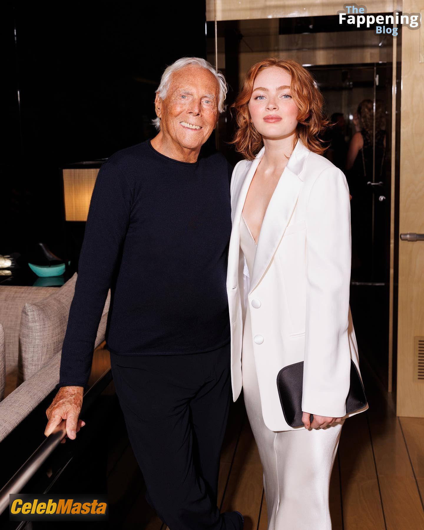 Photo Gallery: Sadie Sink Rocks The Red Carpet In Sexy White Dress photo 3