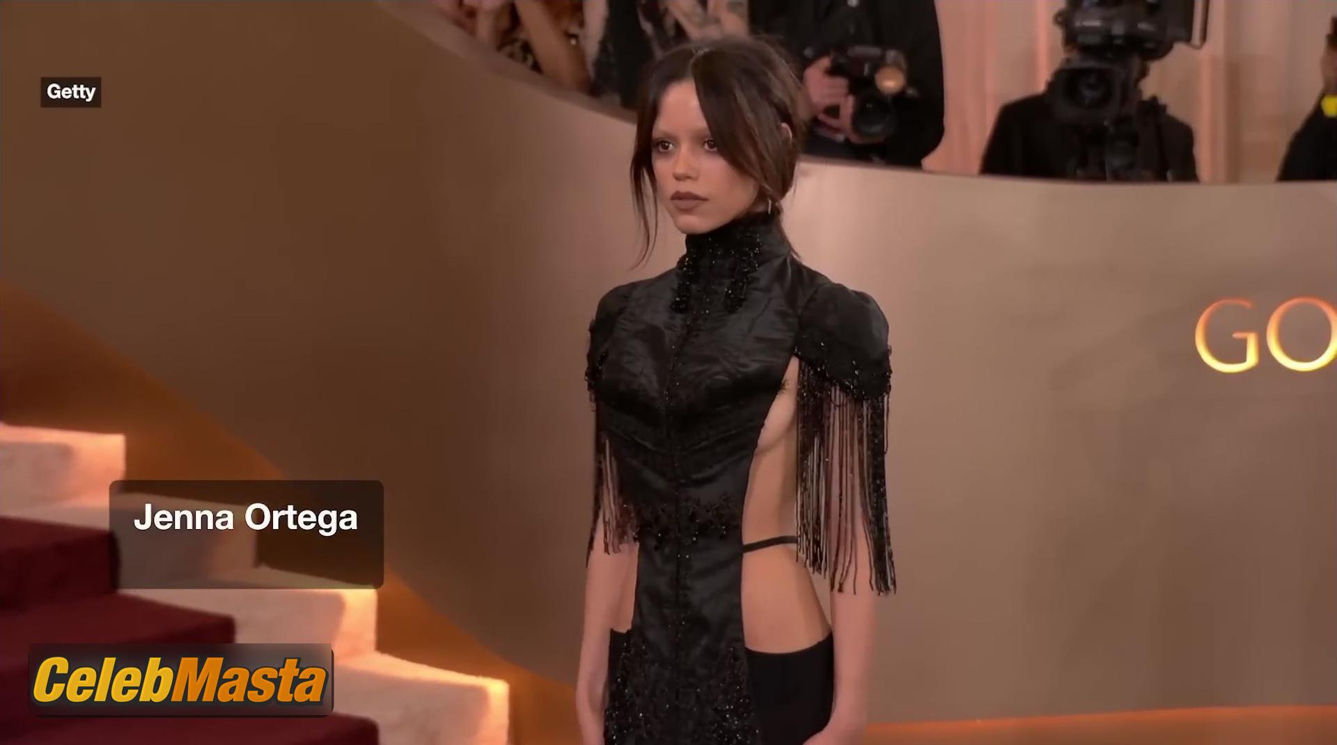 Jenna Ortega Topless Photo Set from The Golden Globe Awards photo 4