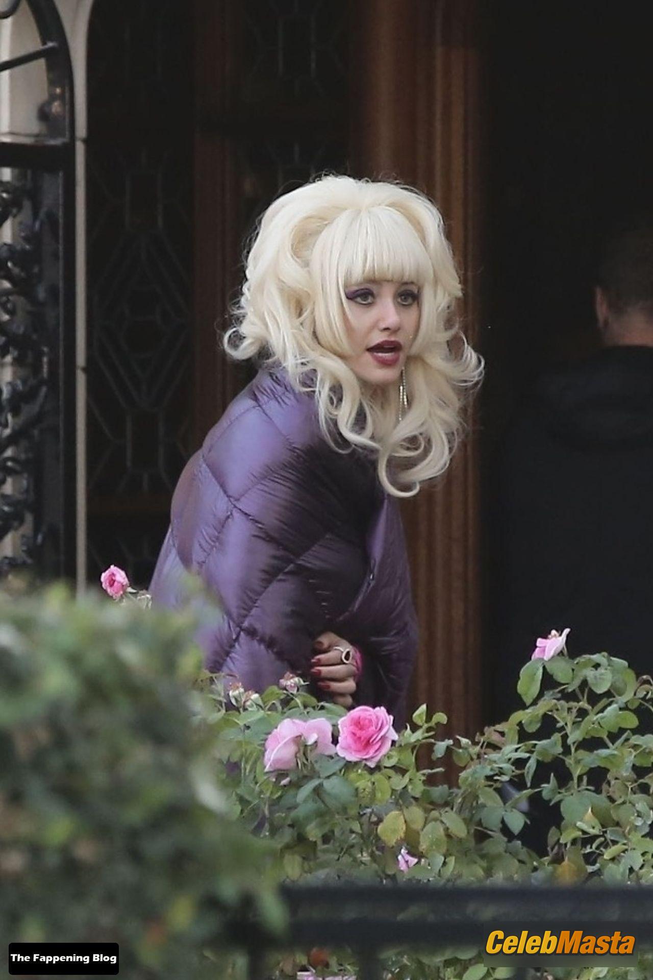 Emmy Rossum Pics: Sexy Seen Shooting For Her New Film Angelyne In Hollywood photo 2