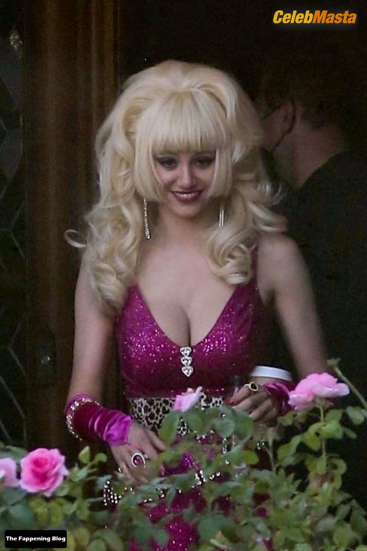 Emmy Rossum Pics: Sexy Seen Shooting For Her New Film Angelyne In Hollywood photo 4