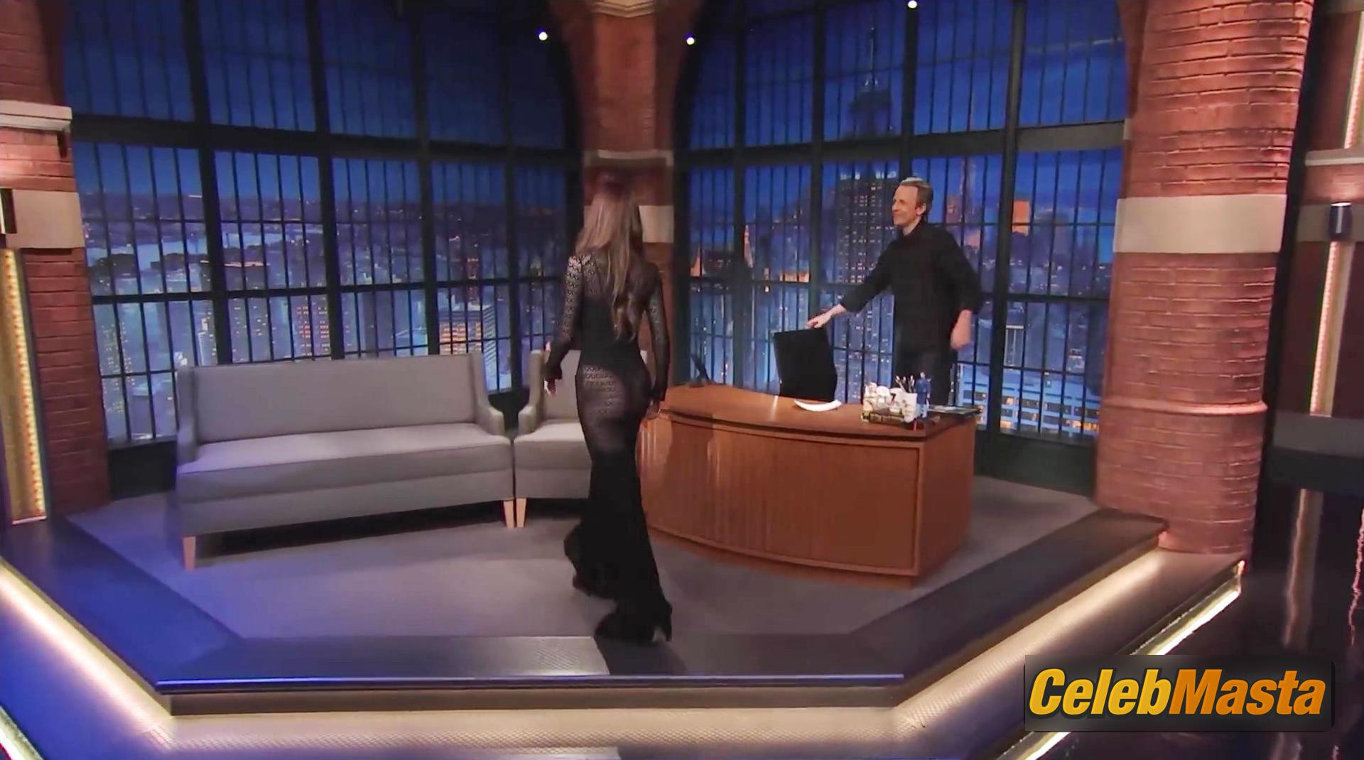 Dakota Johnson Nude Scene Photos Gallery from Late Night With Seth Meyers photo 1